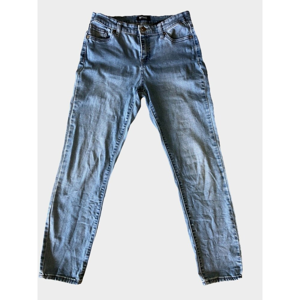 BUFFALO DAVID BITTON 6 Soft Ankle Grazer Stretch Midrise Blue cotton Denim Jeans